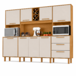 Kit Cozinha Apollo 8 Portas 3 Gavetas