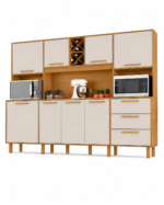 Kit Cozinha Apollo 8 Portas 3 Gavetas