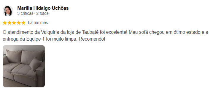 Avaliação real de cliente Garimpo Outlet 2